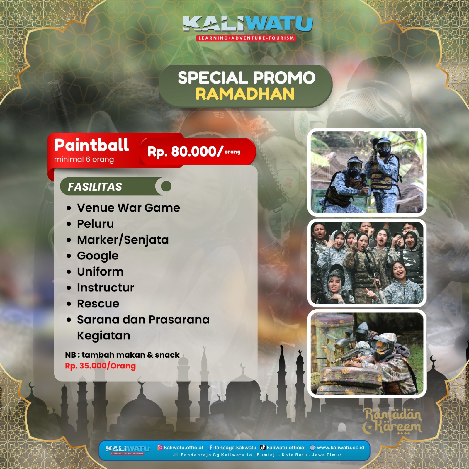 Promo Paintball Kaliwatu